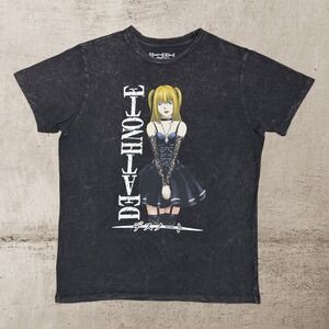 Y2K Death Note Misa Amane T-Shirt Adult Large Acid Wash‎ Anime Manga Graphic Tee